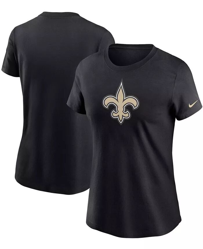 

Женская черная футболка с логотипом New Orleans Saints Essential Nike