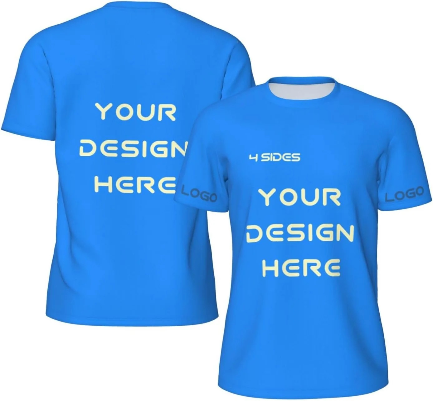 

Футболка Custom с логотипом и текстом на 4 сторонах