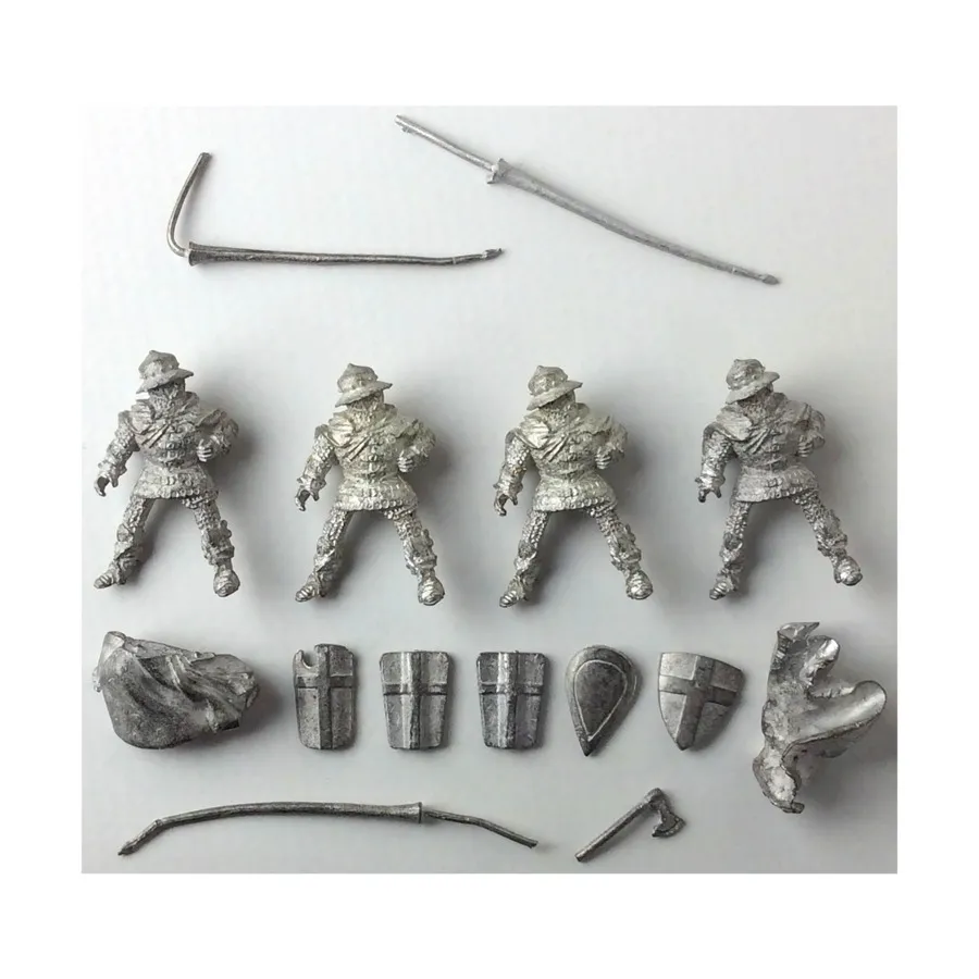 

Кавалерия в котелках, панцирях и кольчужных доспехах №1, Historical Miniatures - Teutonic Knights - Loose Miniatures (25mm)
