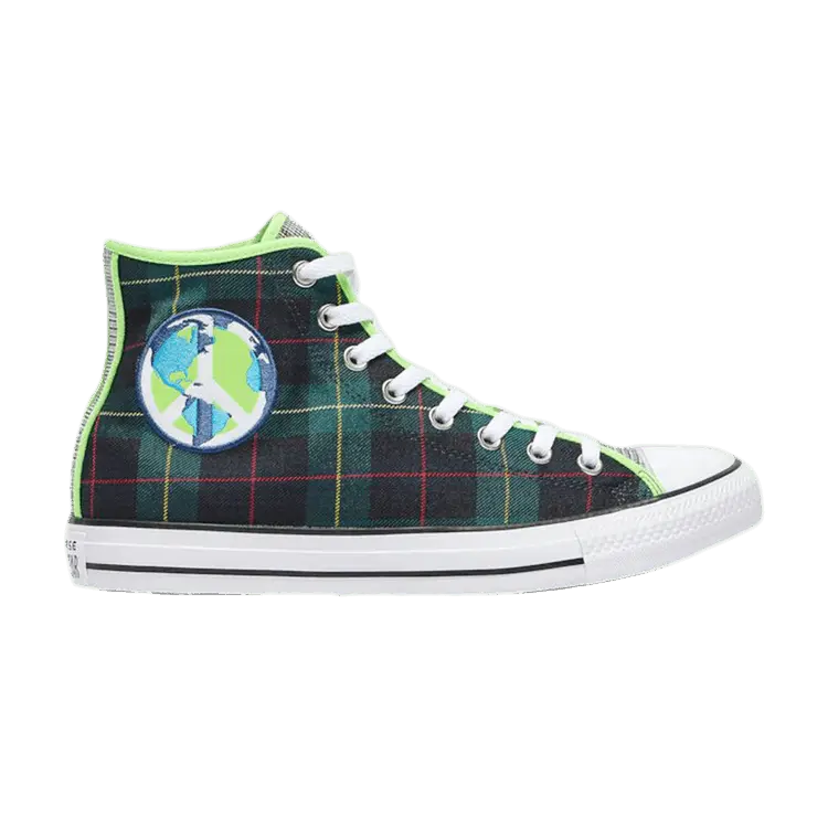 

Кроссовки Converse Chuck Taylor All Star High World Peace - Green Red, зеленый
