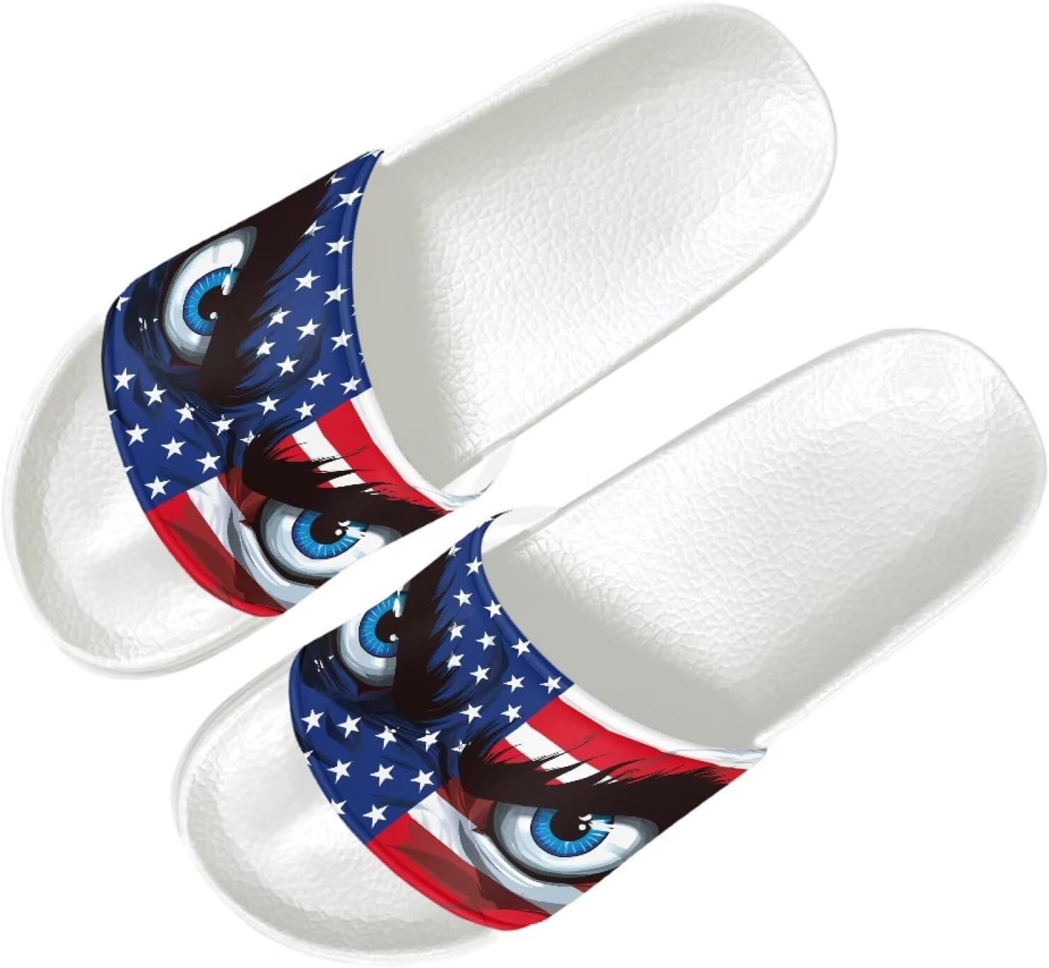 

Летние тапочки Quxjehoe для мужчин, нескользящие, для ванной и душа, домашние, для улицы, сада и пляжа, размеры US 6-13.5, Eyes