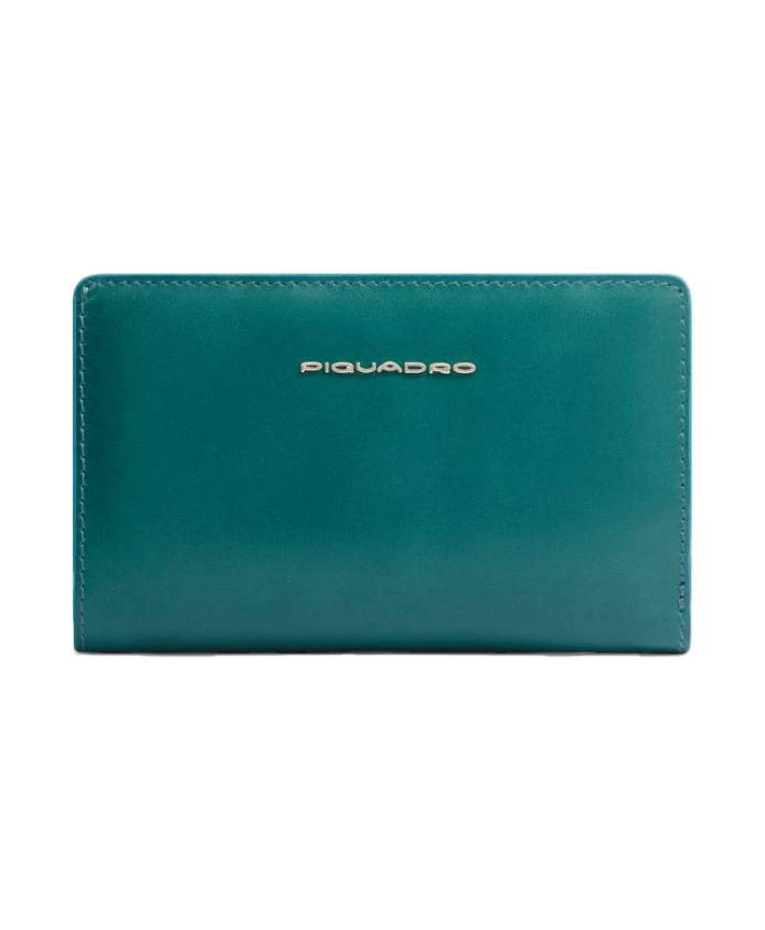 

Синий квадратный складной кошелек Piquadro, зеленый