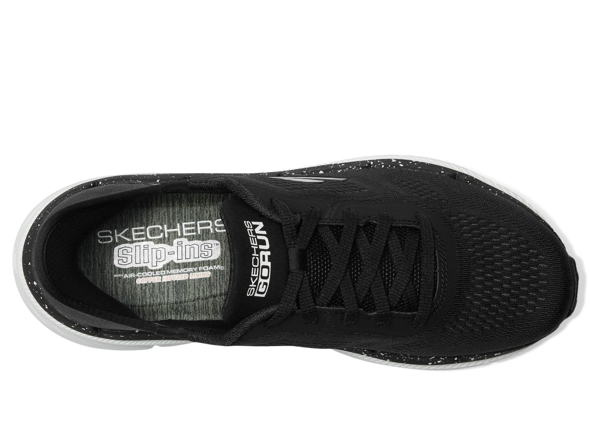 Кроссовки SKECHERS Max Cushioning Premier 2.0 Alora Hands Free Slip-Ins, черный/белый — фото 2