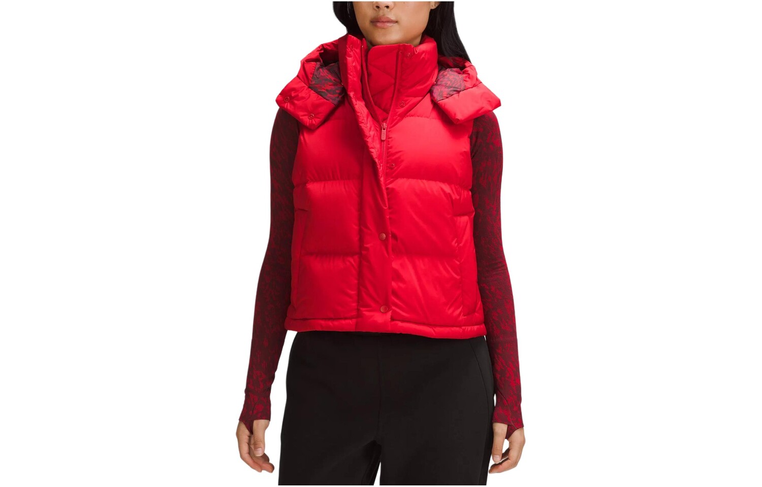 

Пуховик Wunder Puff Series женский, цвет малиновый/CRMS/SUDR Lululemon, цвет Crimson/CRMS/SUDR