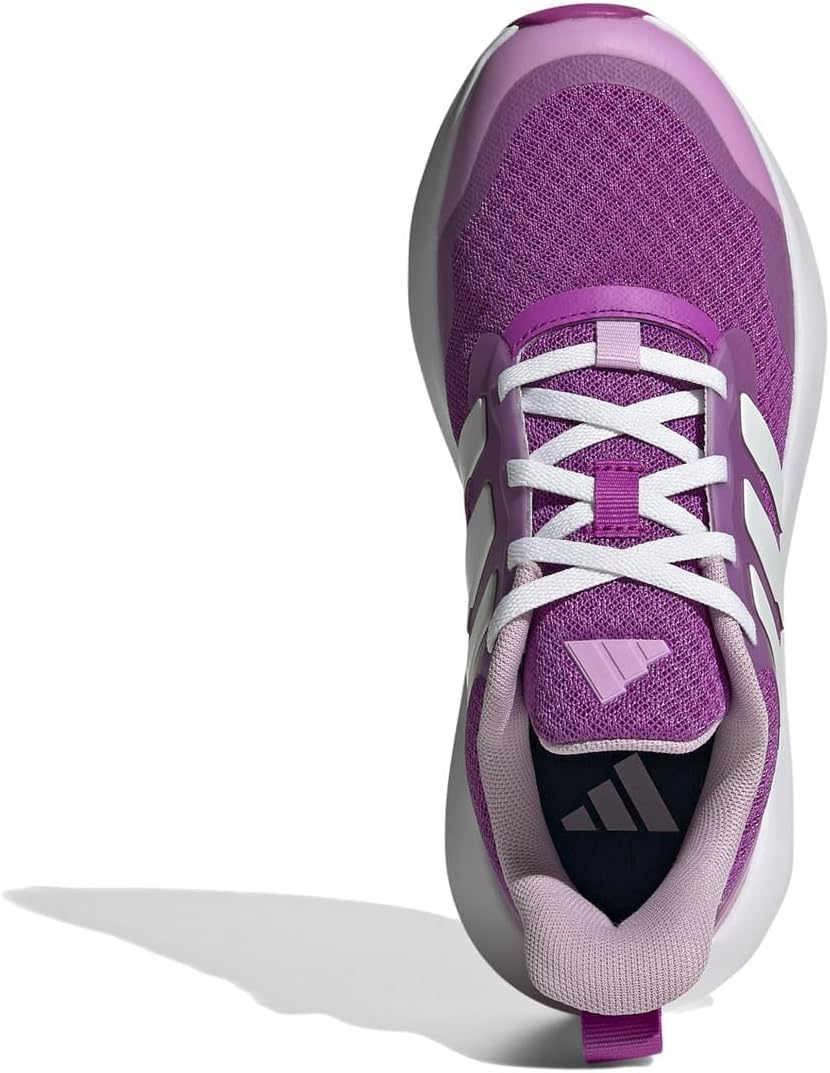 Кроссовки Adidas Unisex-Child Fortarun 2.0 для бега, белый/фиолетовый/лиловый — фото 3