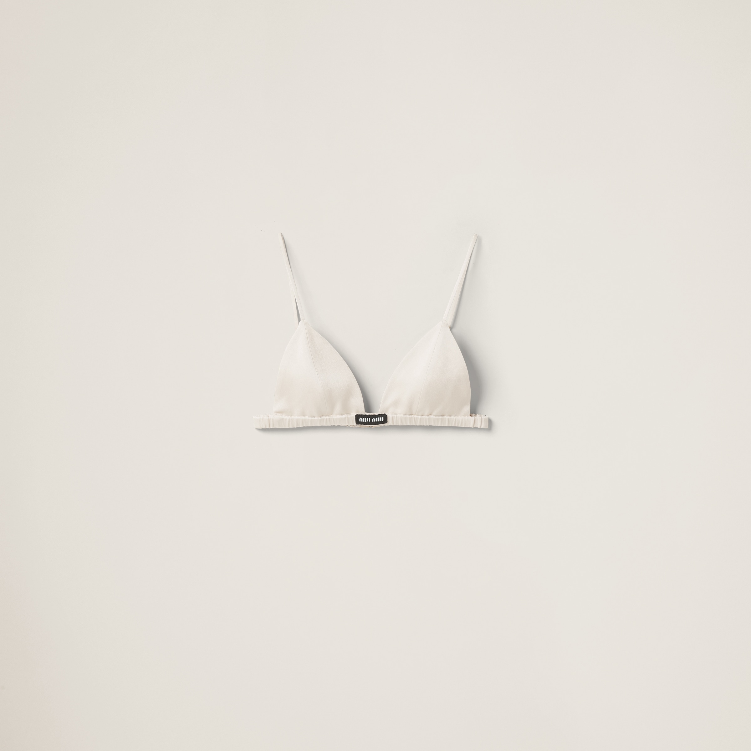 

Атласный бюстгальтер MIU MIU, слоновая кость