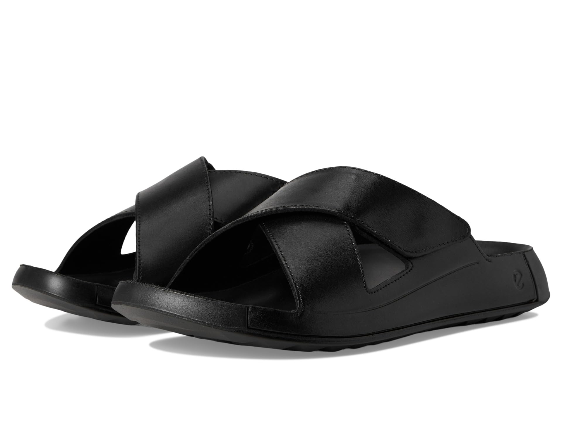 

Сандалии ECCO Cozmo Two Band Cross Slide Sandal, черный