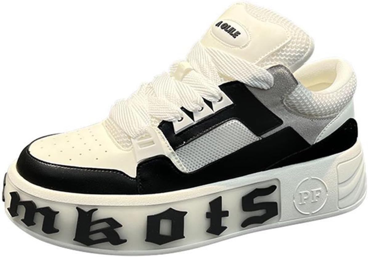 

Мужские кроссовки на платформе Lanverth с дышащей сеткой и эластичной вставкой для повседневной ходьбы и походов, черный