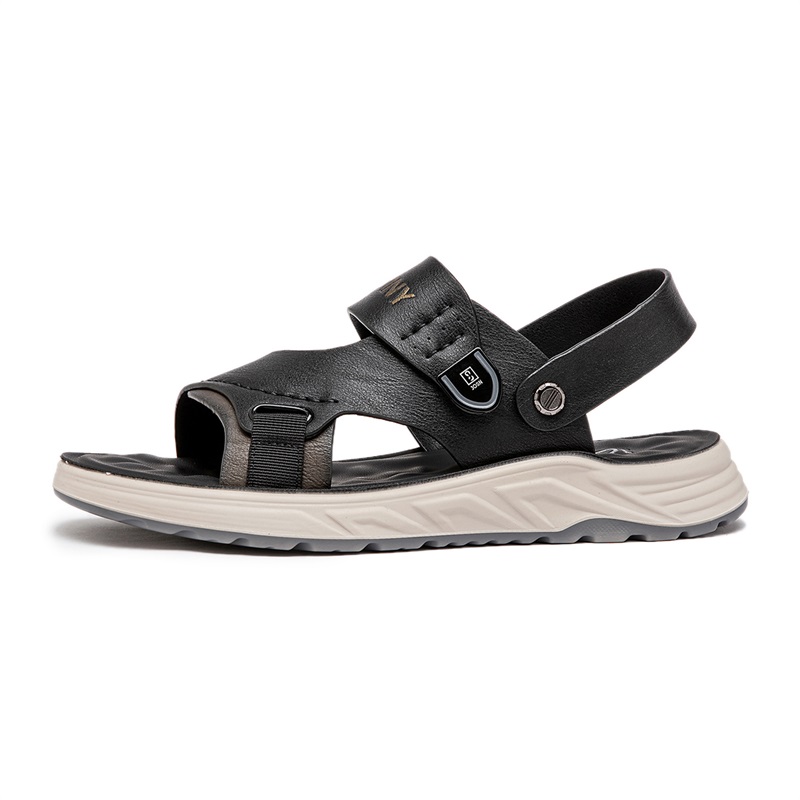 

JOSINY Пляжные сандалии мужские, черно-серые