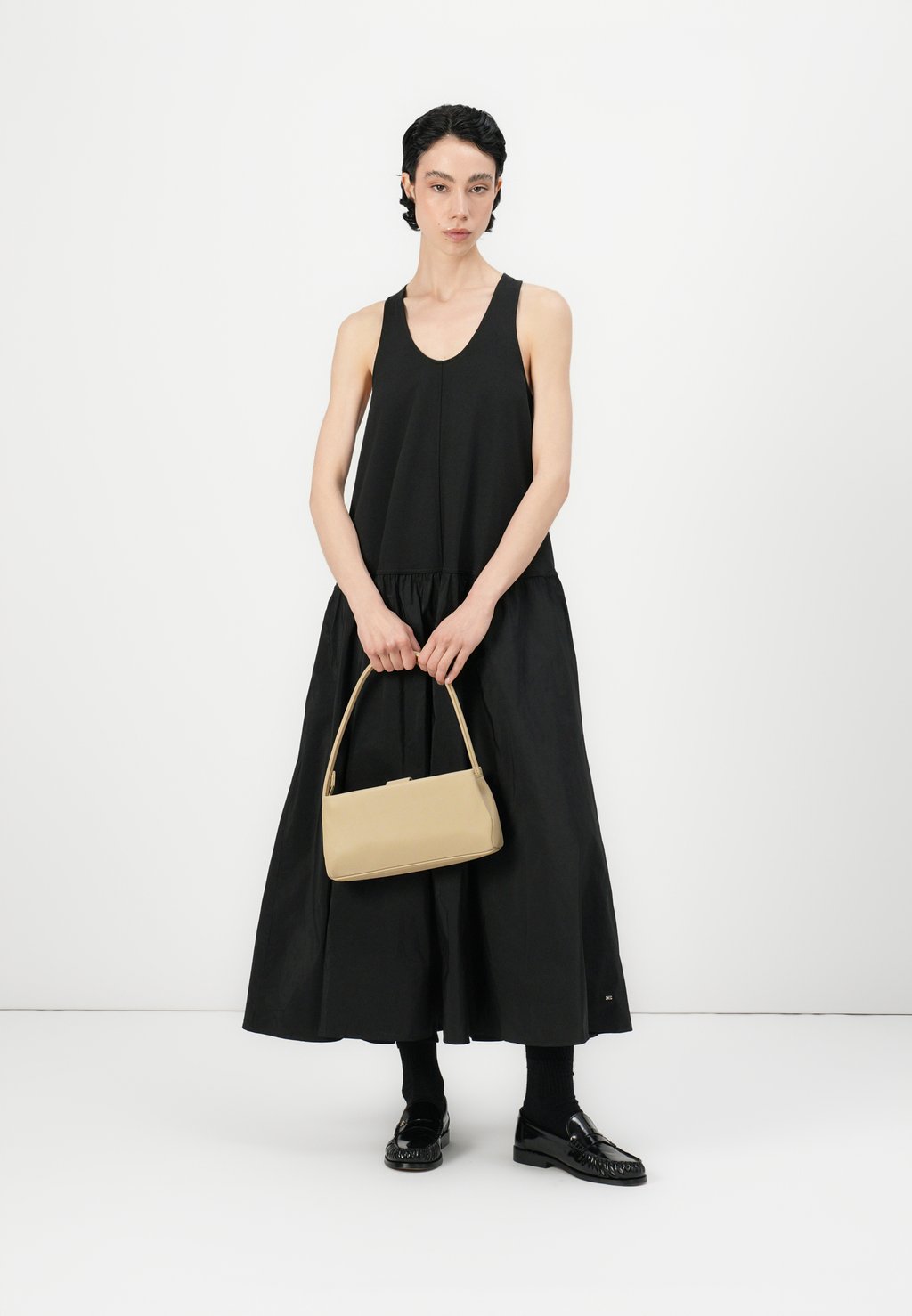 Платье макси FLARED HALTER DRESS Tommy Hilfiger, черный — фото 2