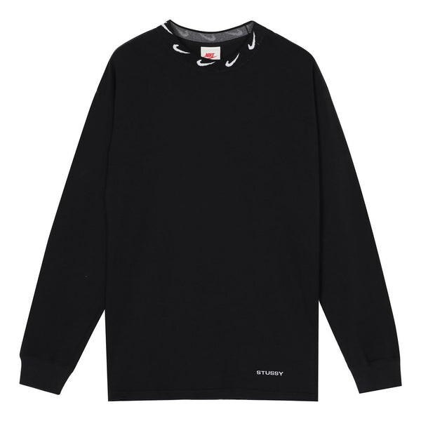 

Футболка x stussy nrg br длинный рукав трикотажный топ Nike, черный