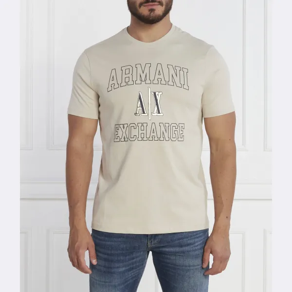 

Футболка стандартного кроя Armani Exchange, бежевый