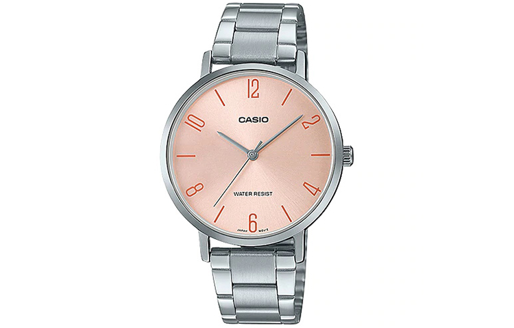 

CASIO Женские розовые часы серии Standard LTP-VT01D-4B2