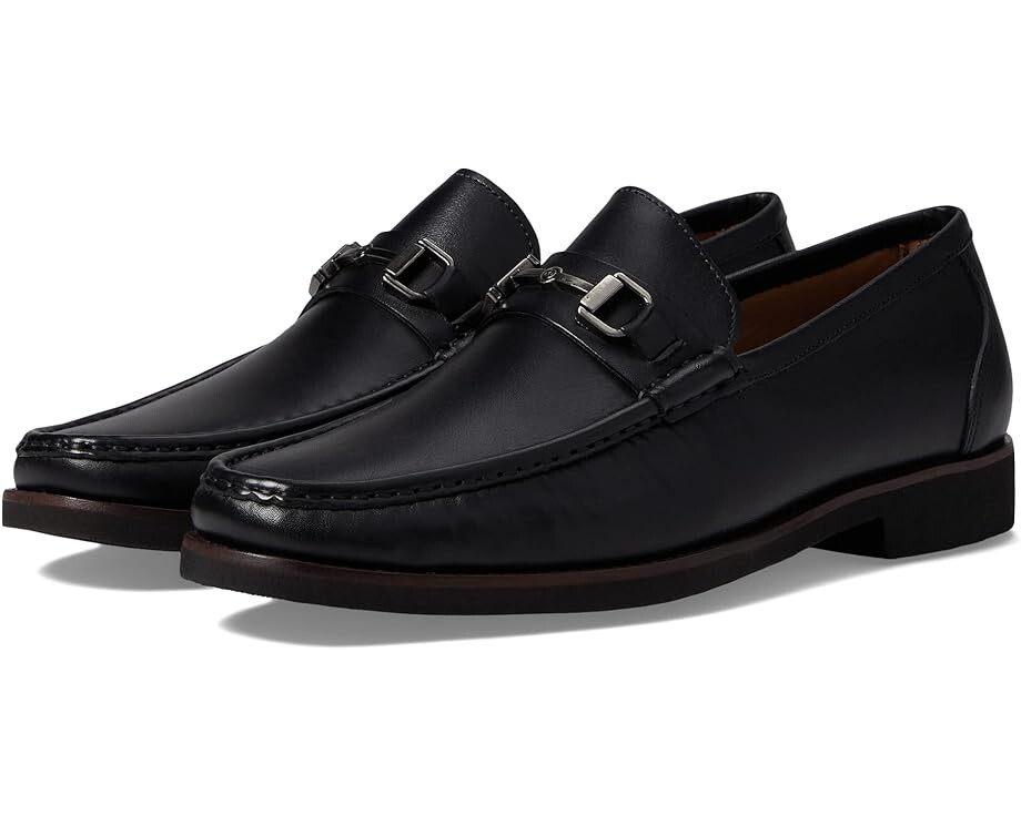 

Лоферы Peter Millar Crown Leather Bit Loafer, черный