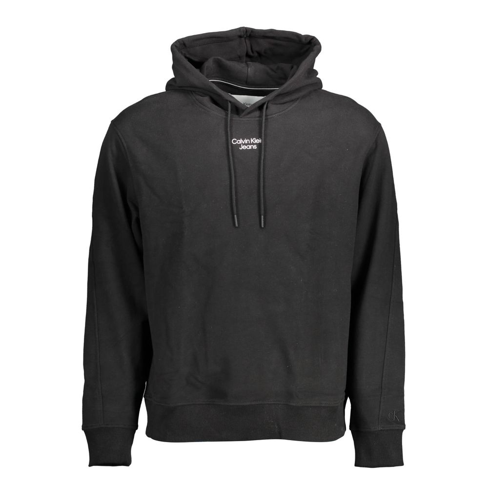

Черный хлопковый мужской свитер Calvin Klein