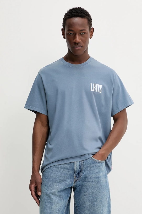 

Хлопковая футболка Levi'S, синий