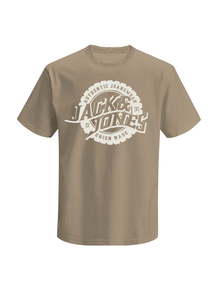 

Jack and Jones Футболка JPRBLUBARON SS Tee FST бежевого цвета, Бежевый, Jack and Jones Футболка JPRBLUBARON SS Tee FST бежевого цвета