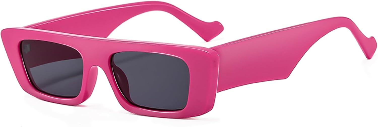 

Модные прямоугольные солнцезащитные очки для женщин и мужчин в стиле ретро, ​​квадратная оправа, узкая оправа, широкие дужки, защита от ультрафиолета UV400 TIGA VINTA, 5