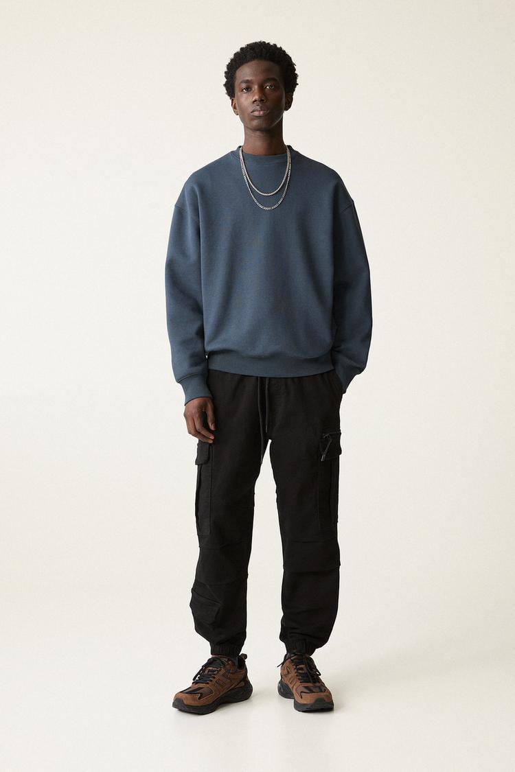 

Брюки-Джоггеры карго Pull And Bear, черный