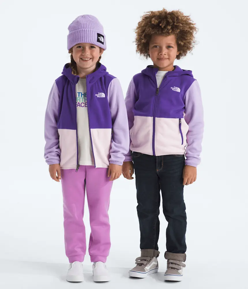 

Детская толстовка Glacier с застежкой-молнией The North Face, Peak Purple/Lite Lilac/Pale Blossom