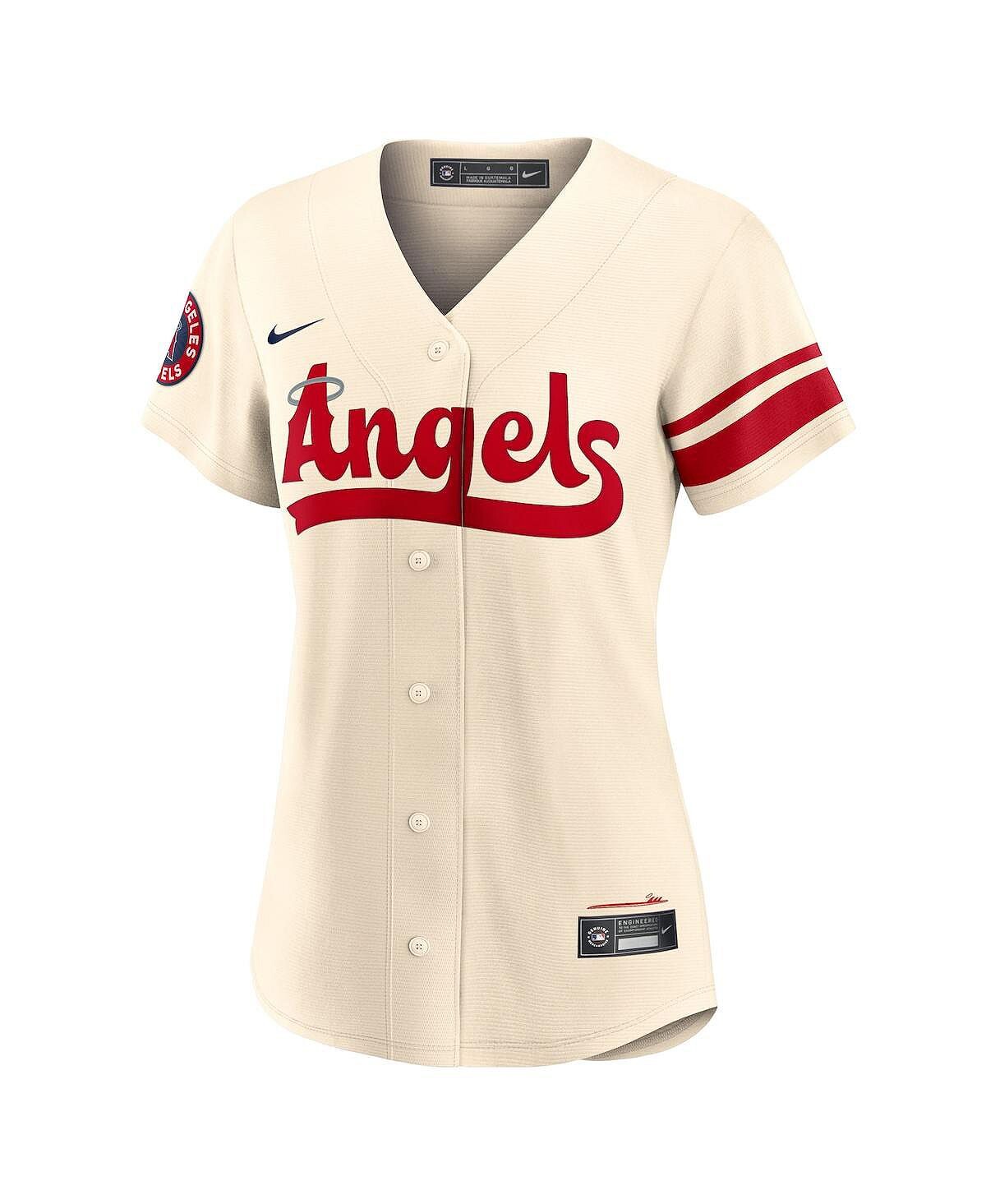 Женская футболка Энтони Рендон кремового цвета Los Angeles Angels 2022 City Connect Replica Player Jersey Nike — фото 3