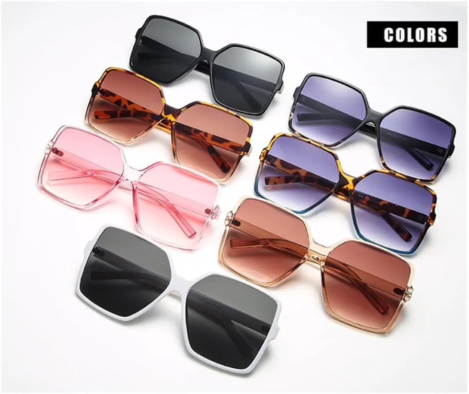 

Винтажные женские солнцезащитные очки большого размера в крупной оправе, очки для вождения, солнцезащитные очки с защитой от УФ-излучения UV400 LANGSER, 2