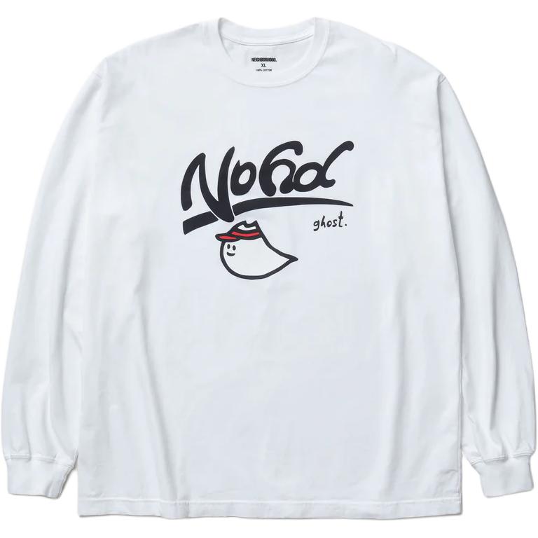 

Футболка с длинным рукавом Cotton NEIGHBORHOOD, белый