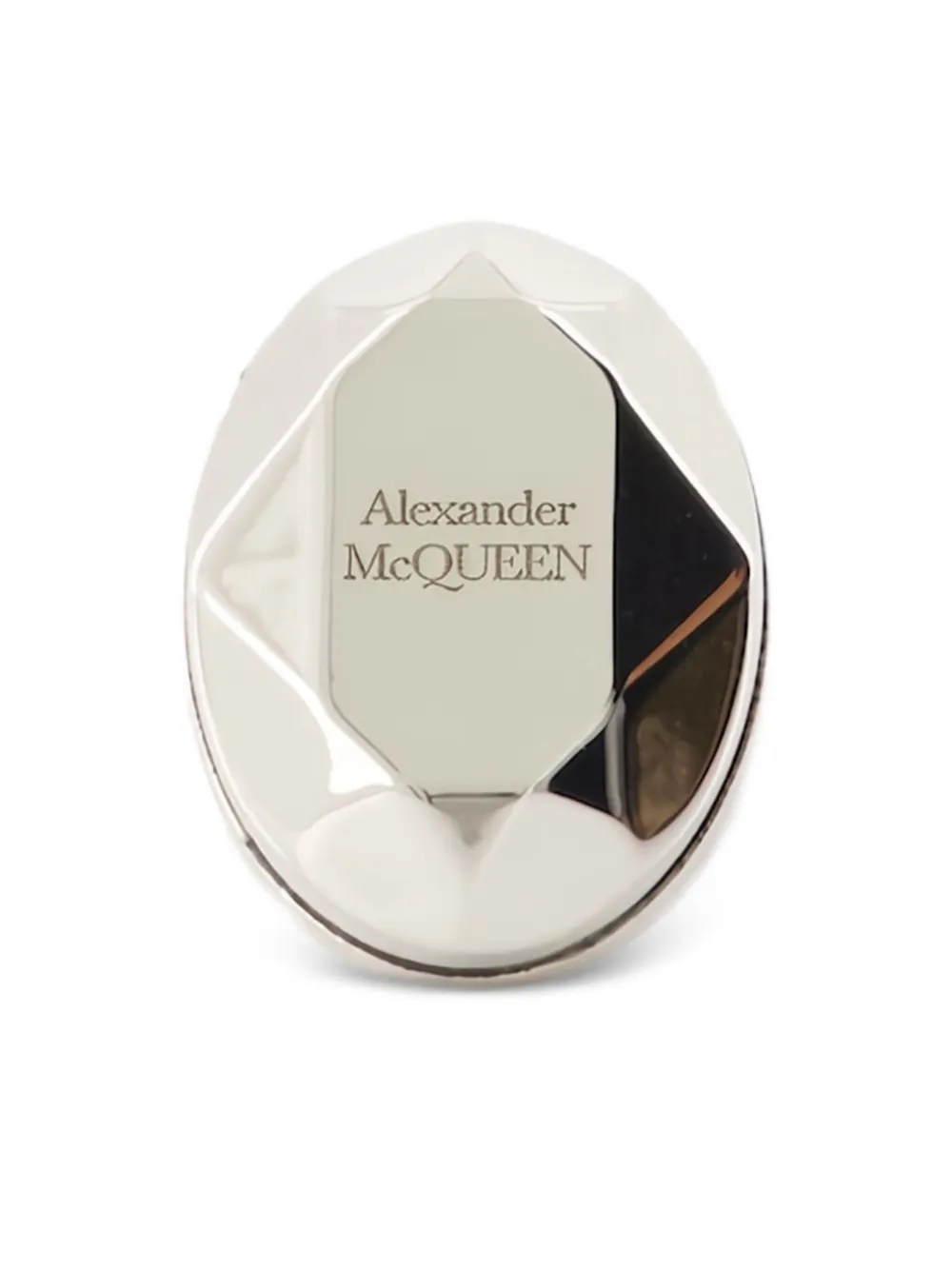 

Кольцо The Faceted Stone Alexander McQueen, серебяный