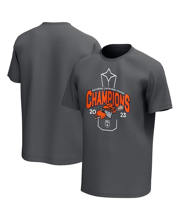 

Угольная футболка Big Boys Buffalo Bandits 2023 NLL Cup Champions ADPRO Sports, серый