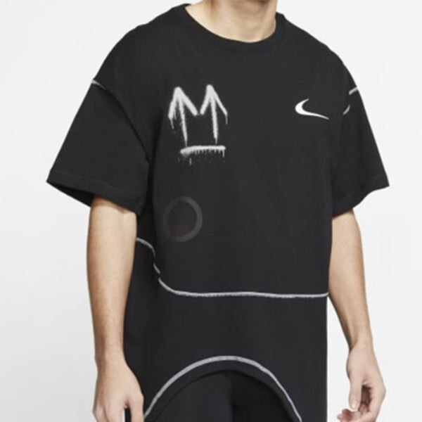 Футболка x off-white nrg ru t-shirt 'black' Nike, черный — фото 4