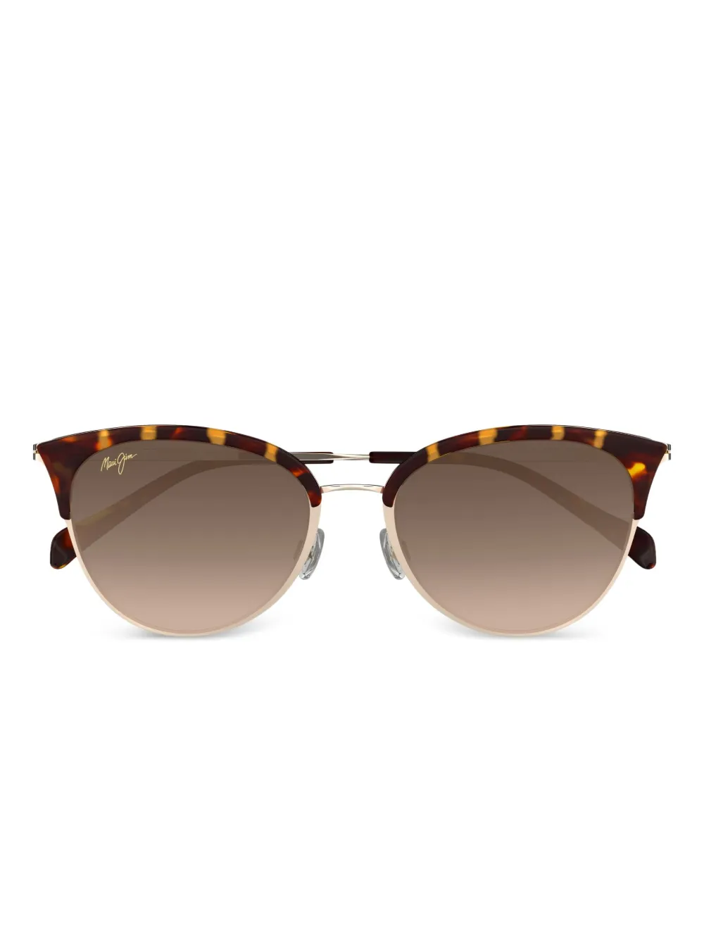 

Солнцезащитные очки в оправе черепаховой расцветки Maui Jim, золотистый