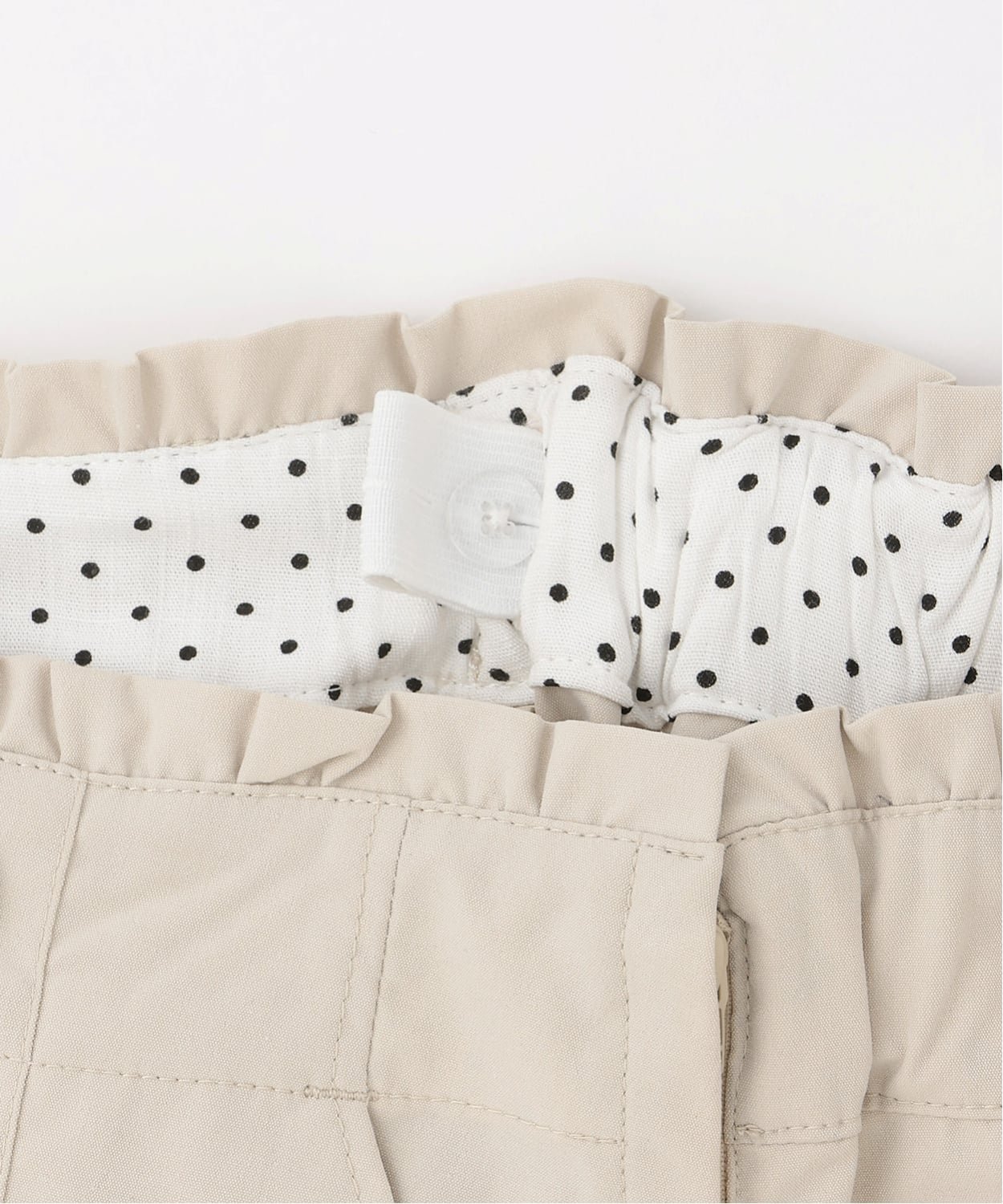 Брюки-кюлоты с защипами на пуговицах Pom ponette junior, Light beige — фото 4