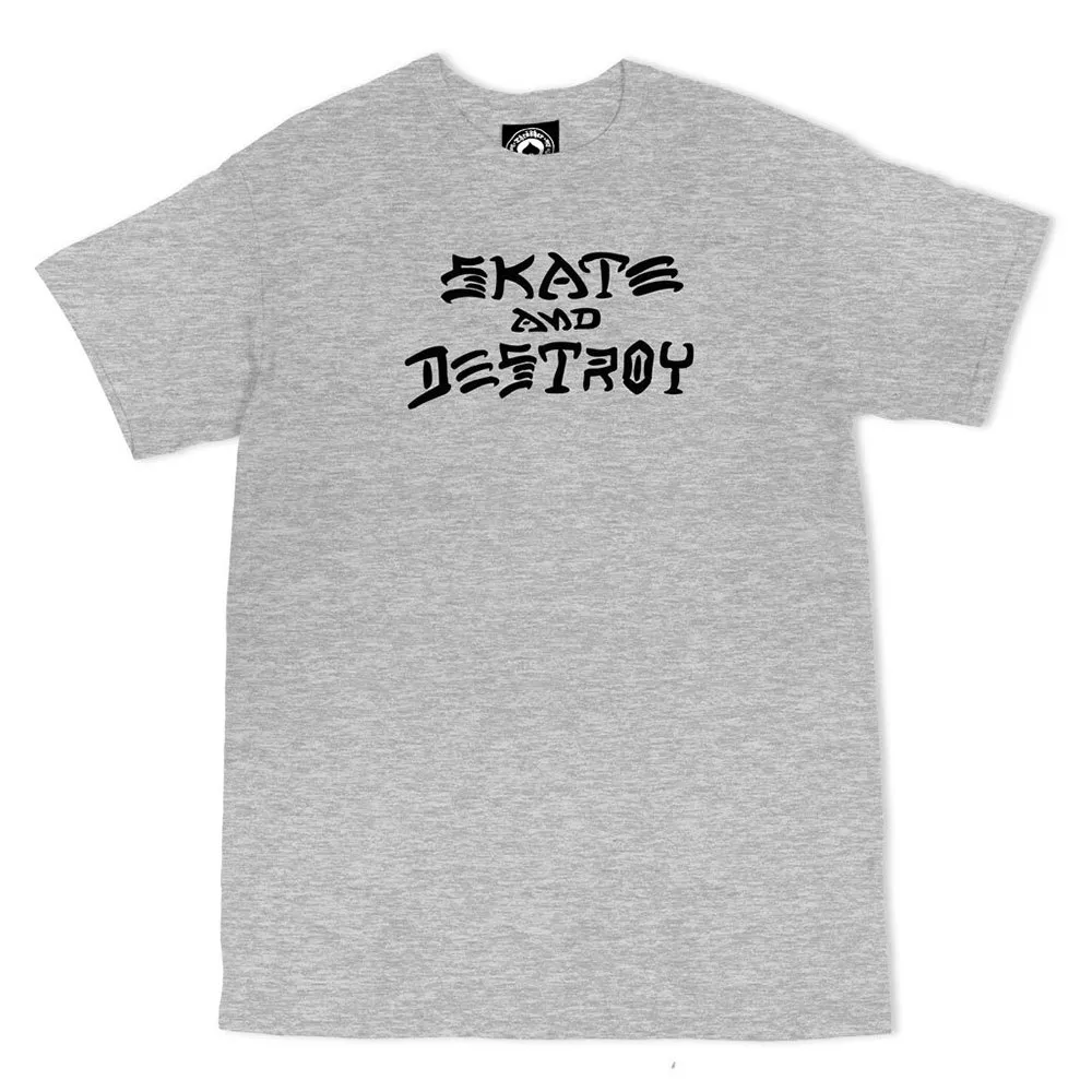 

Футболка с коротким рукавом Thrasher Skate And Destroy, серый