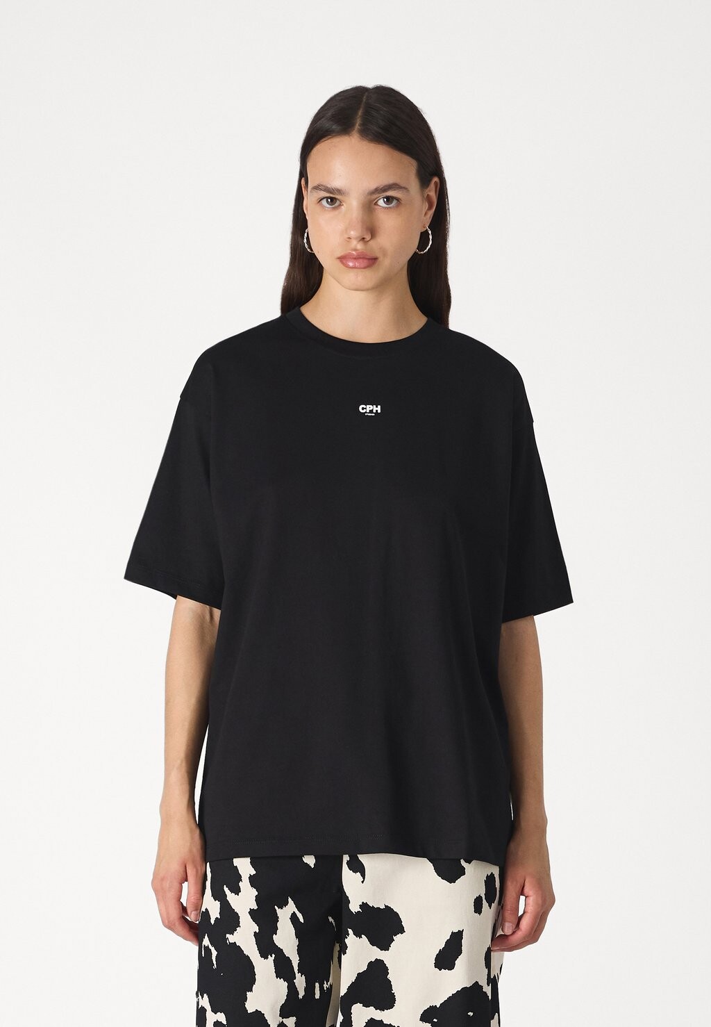 

Базовая футболка JXALVA LOOSE PRINT TEE JJXX, черный