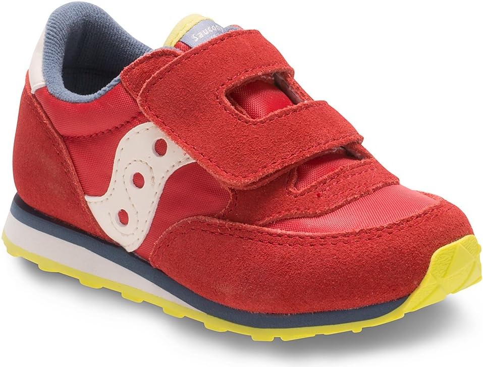 Кроссовки Saucony Unisex-Child Originals Jazz на липучке (для малышей/детей младшего возраста), красный/синий — фото 2