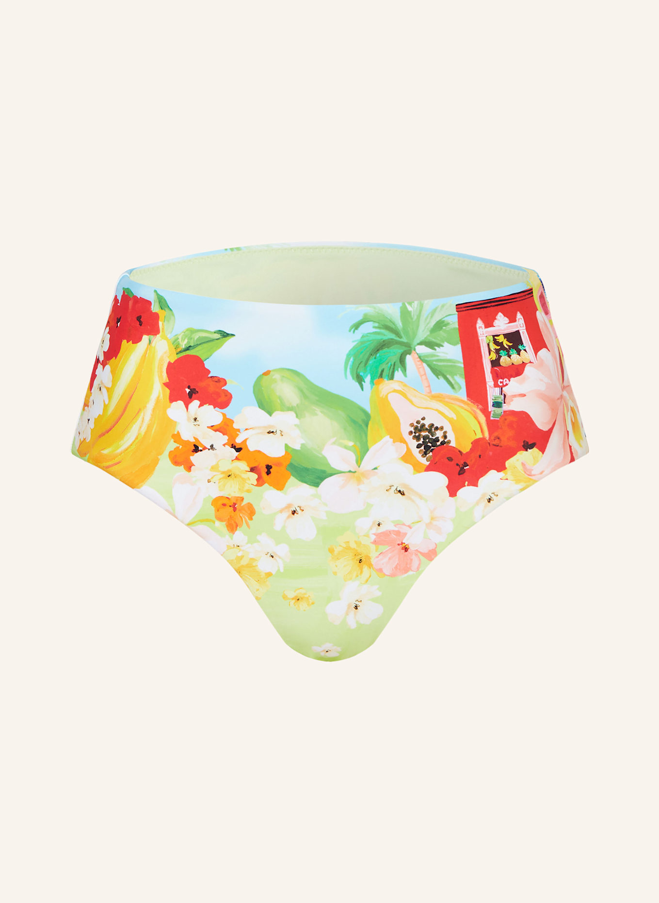 

Плавки бикини с высокой талией Куба Seafolly, мультиколор