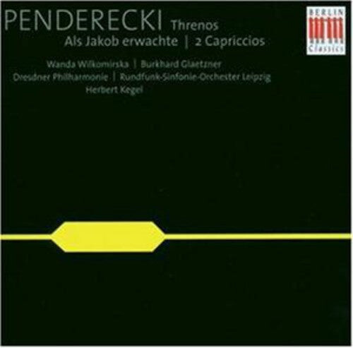 

CD диск Penderecki / Wilkomirska / Glaetzner / Kegel: Threnos