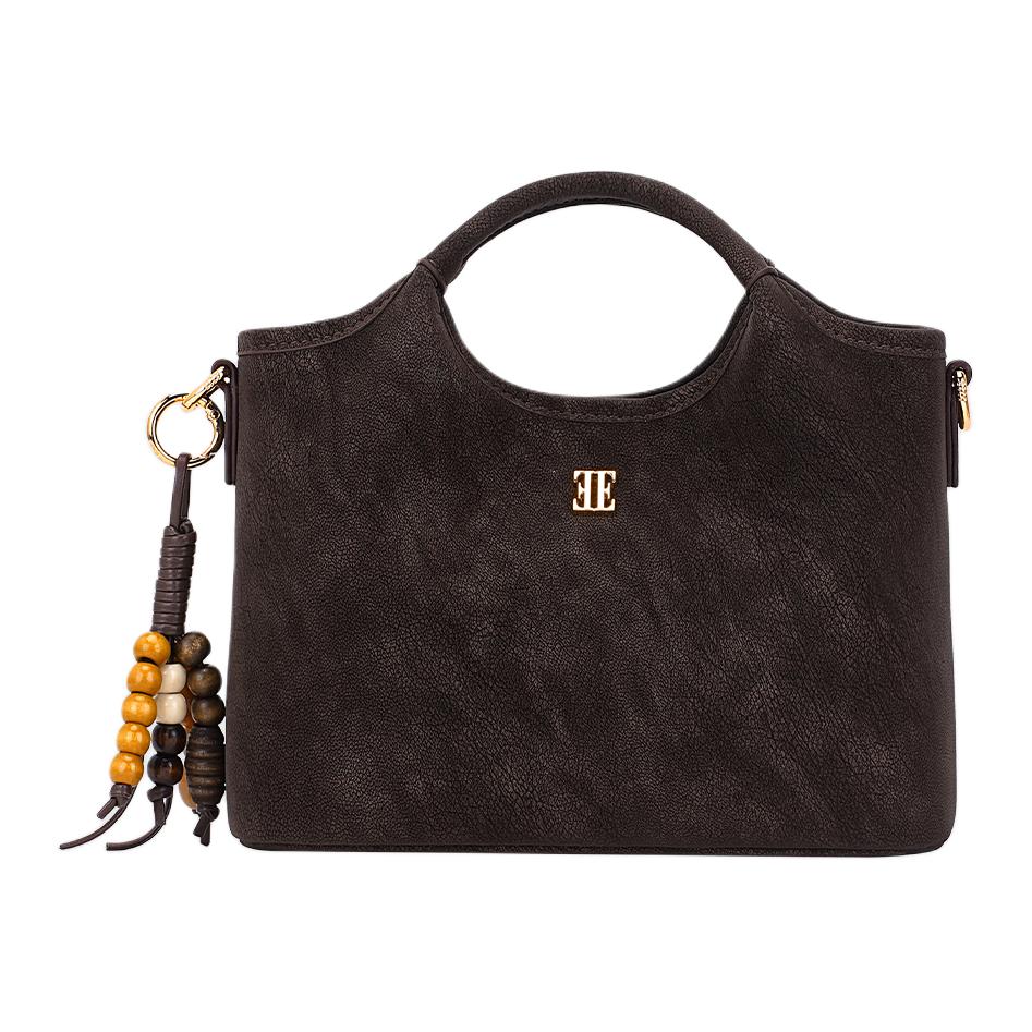 

ELLE Сумка на одно плечо Fabric One Shoulder для женщин, теплый цвет camel brown/ebony brown