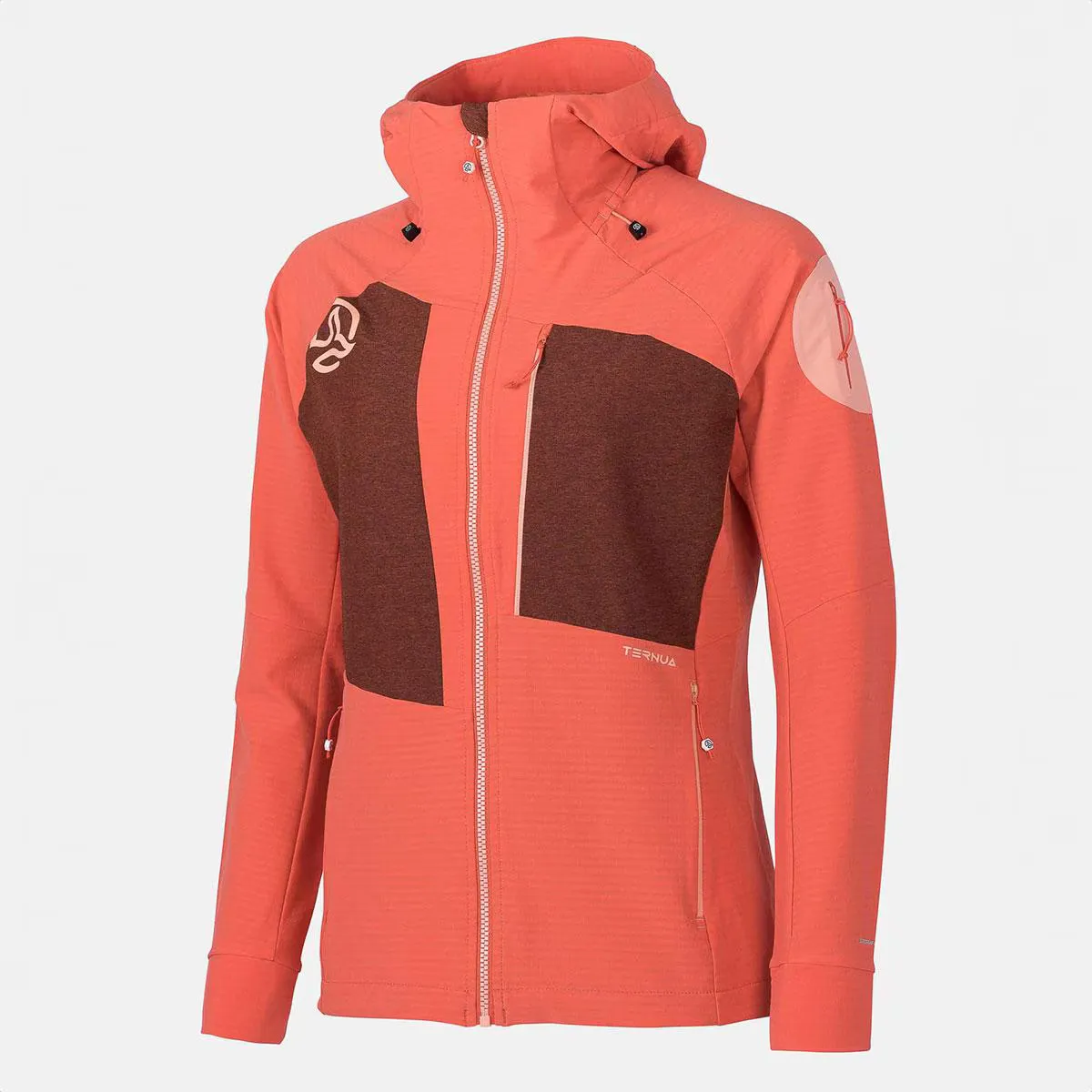 

Demina Hard Hood Jkt W Ternua Женская куртка, коралловый