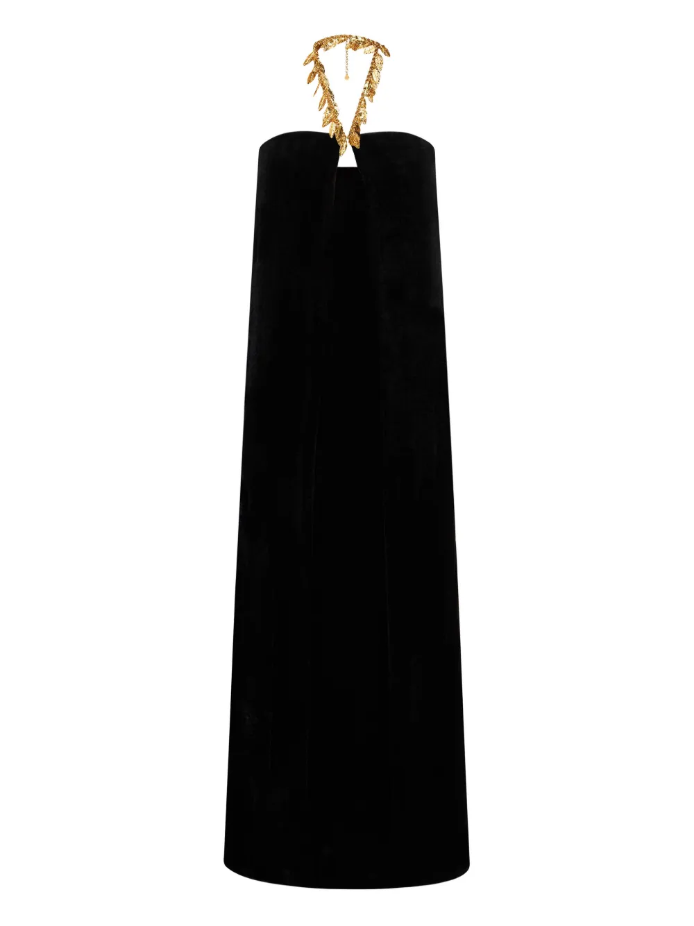 

Бархатное платье с вырезами Roberto Cavalli, черный