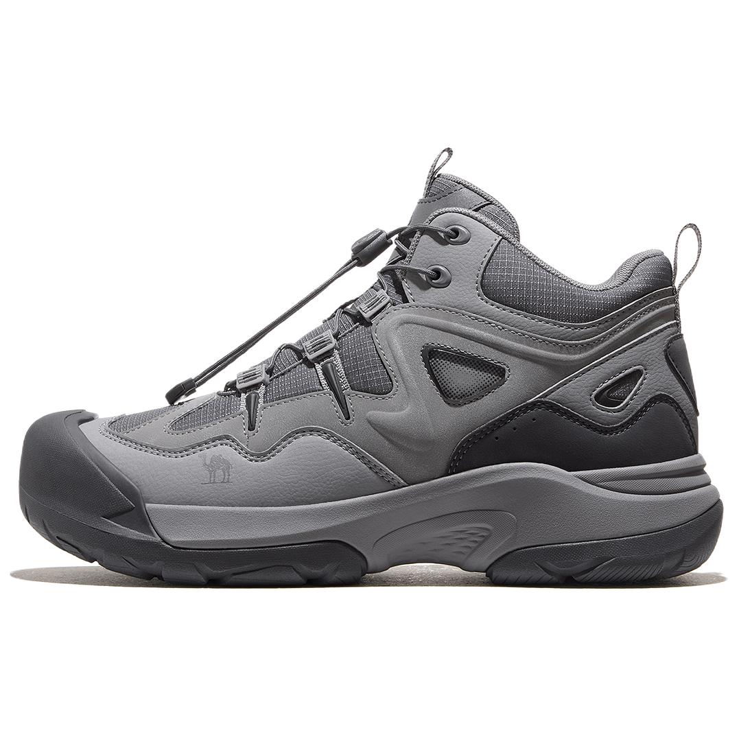 

Высокие треккинговые ботинки мужские slip resistant для активного отдыха CAMEL, sandstorm серый/cold серый