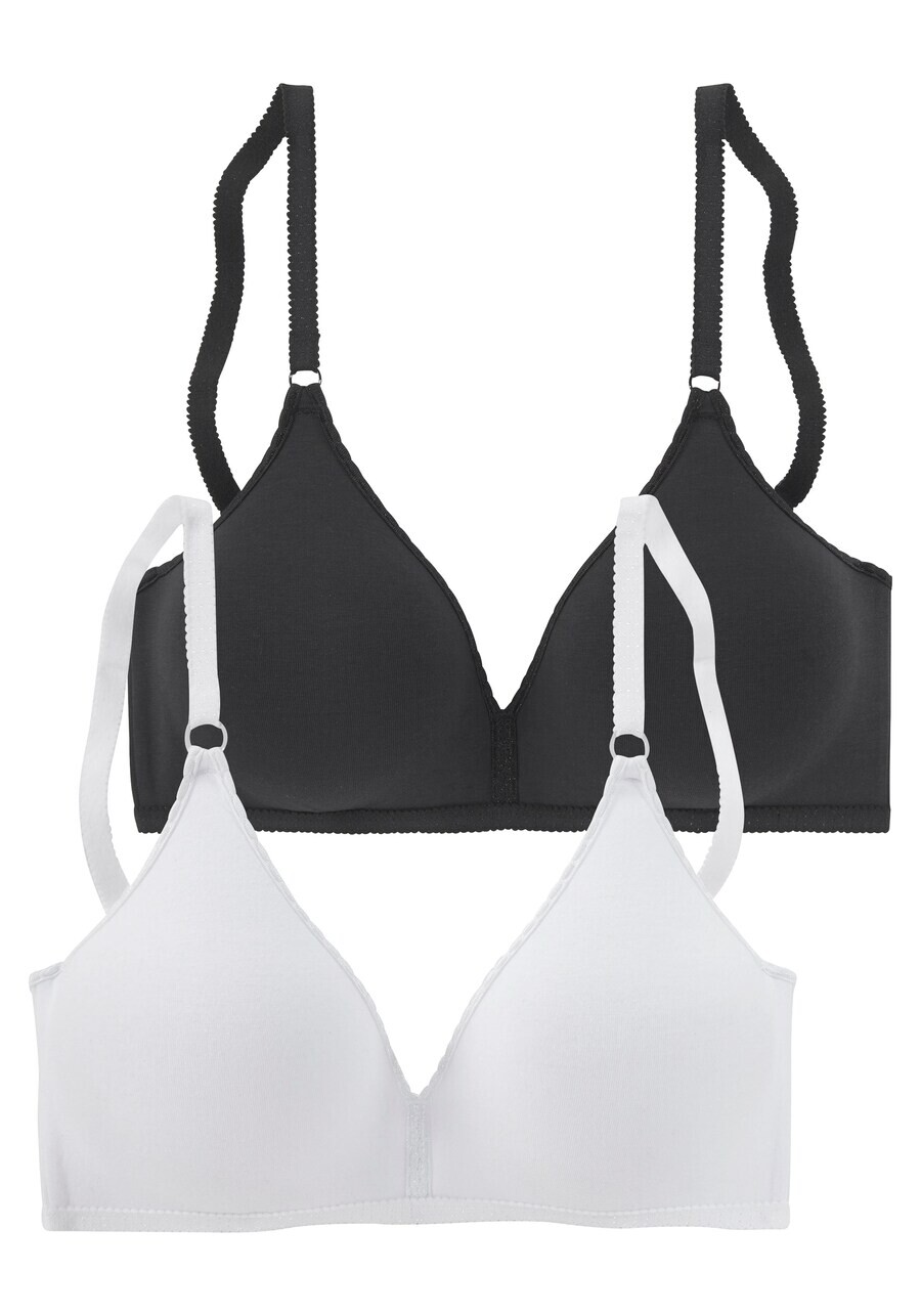 

Бюстгальтер майка PETITE FLEUR T-shirt Bra, черный/белый