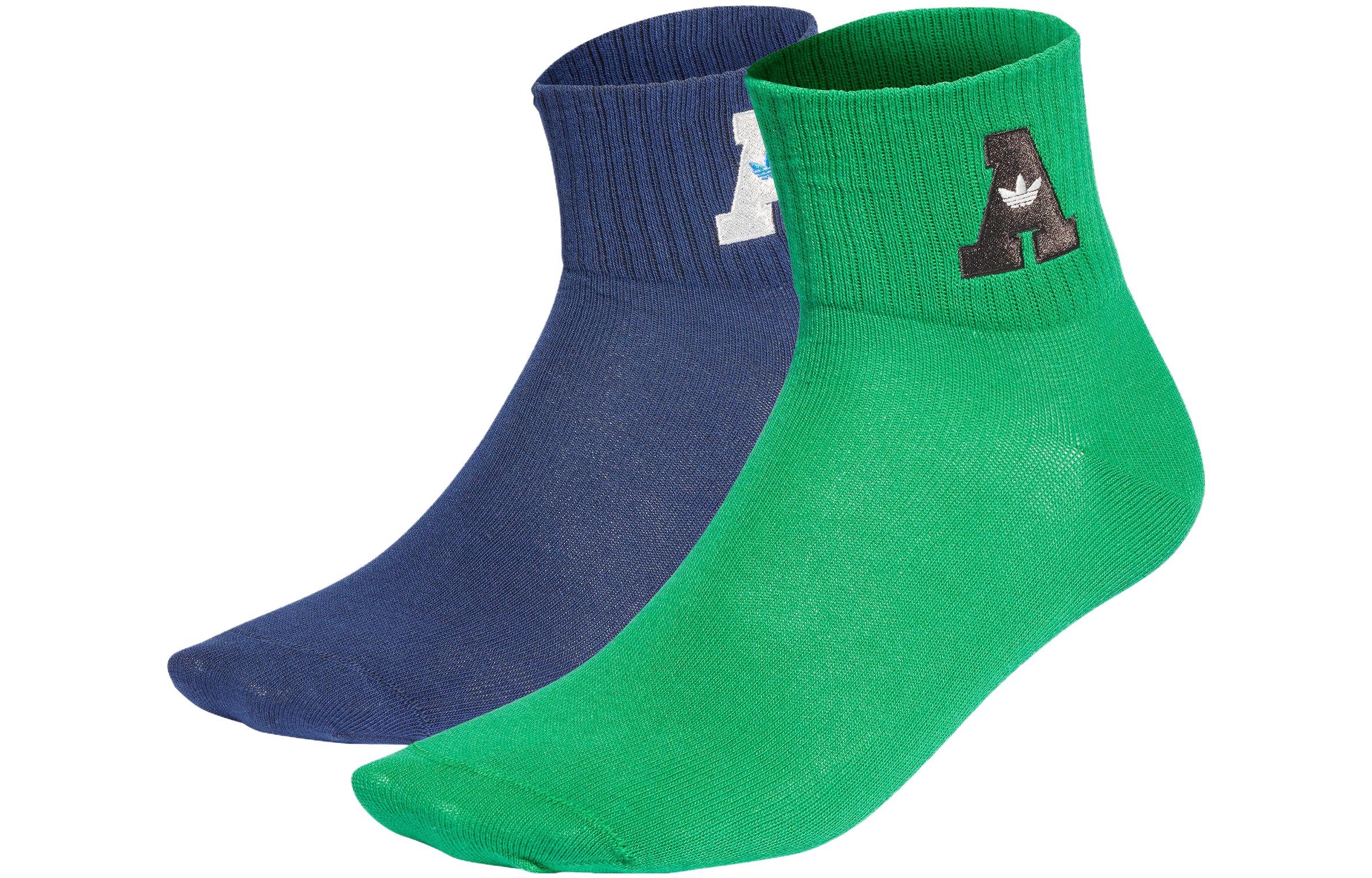 

Носки до середины икры унисекс Adidas Originals, 2 Pack (Blue+Green)
