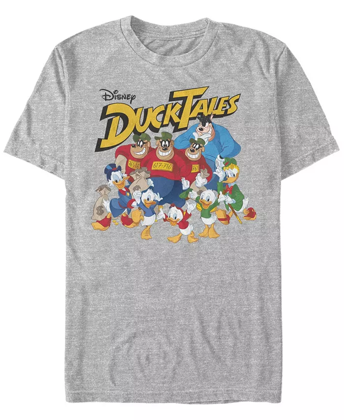 

Мужская футболка с коротким рукавом Ducktales Group Shot Fifth Sun, серый
