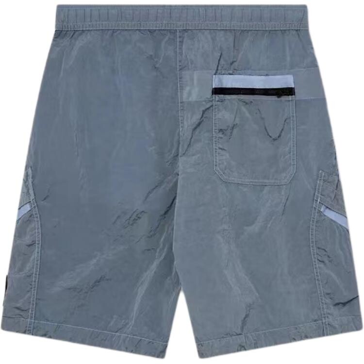 Повседневные шорты мужские небесно-голубые Stone Island, голубой — фото 2