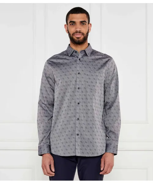 

Рубашка Regular fit Guess Jeans, серый