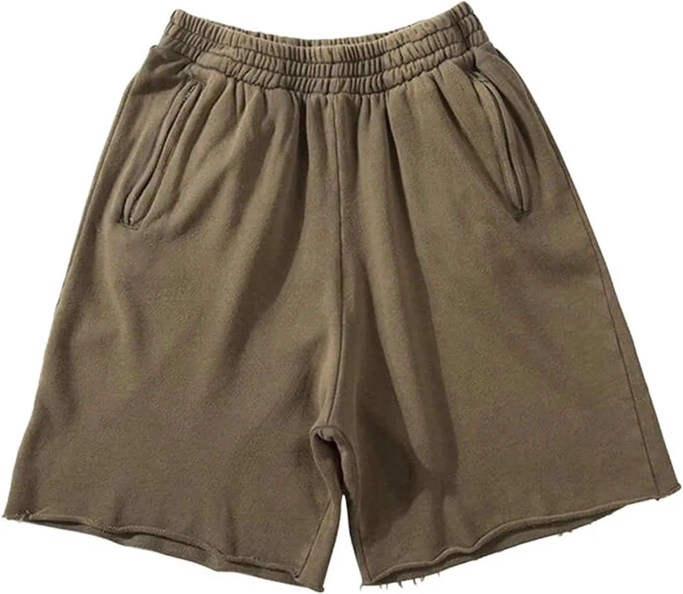 Мужские спортивные шорты с карманами, Cotton, Army Green