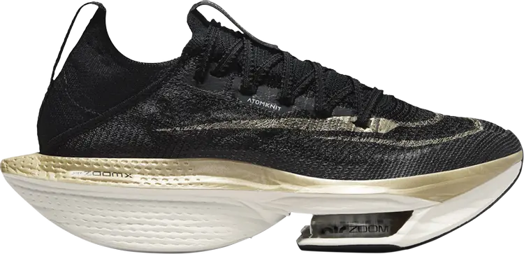 Кроссовки Wmns Air Zoom Alphafly NEXT% 2 'Black Metallic Gold Grain', черный