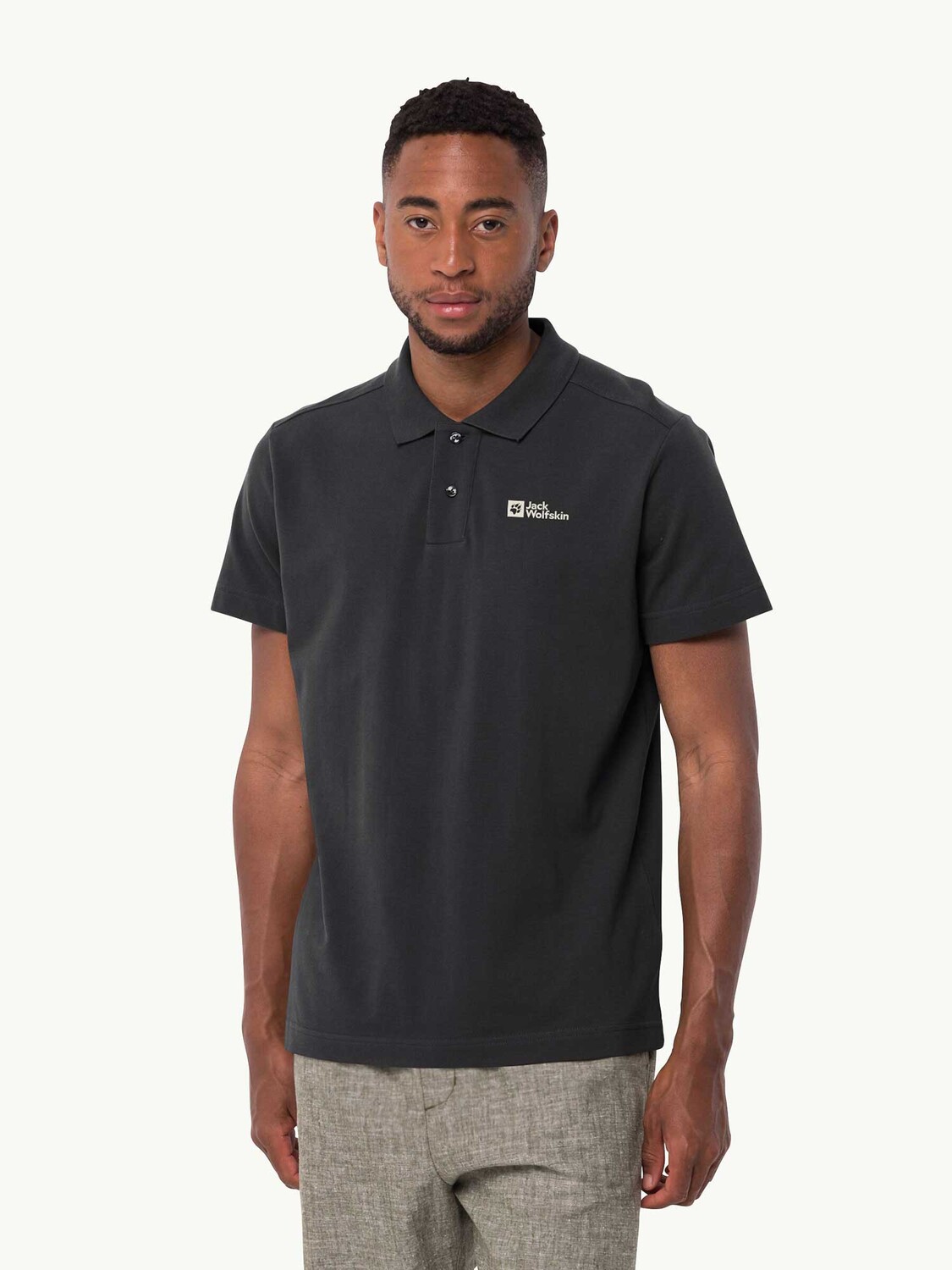 

Футболка Jack Wolfskin ESSENTIAL POLO M, черный