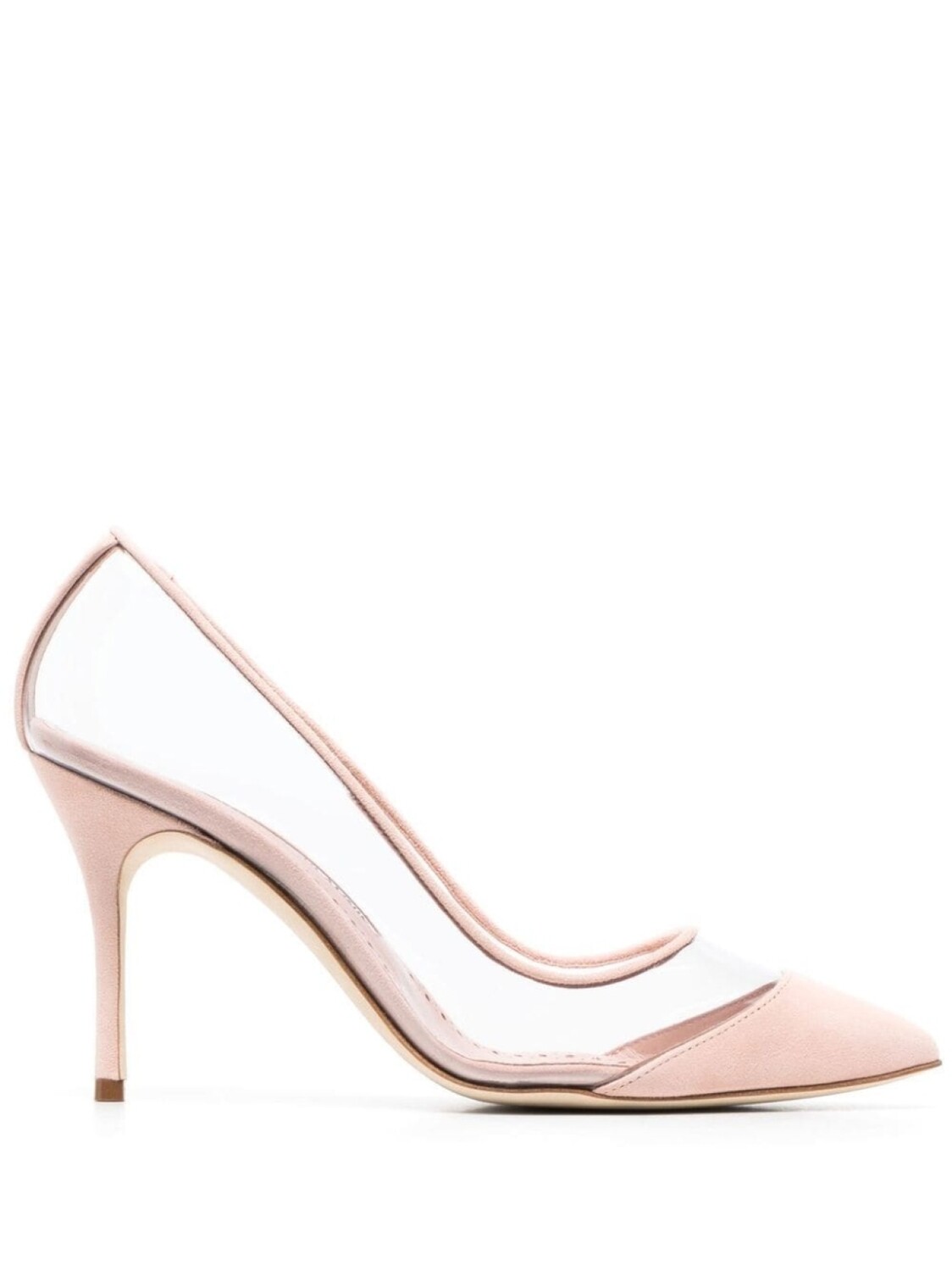 

Manolo Blahnik прозрачные туфли Pachana 83, розовый